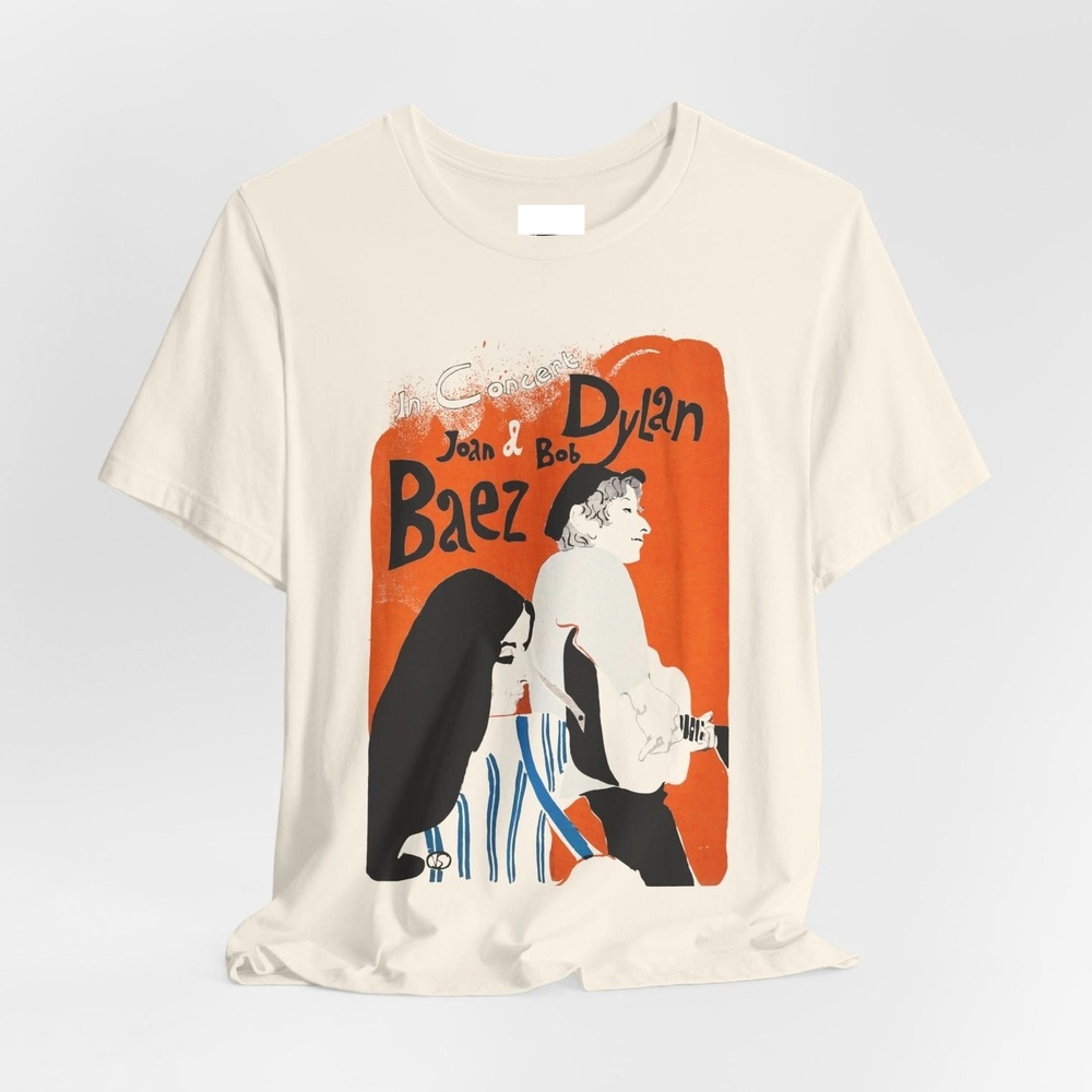 Joan Baez & Bob Dylan White Unisex Shirt